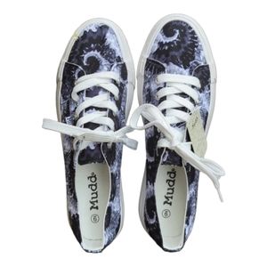 Mudd Blue Tie Dye Canvas Fashion Sneakers Womens Sz 9